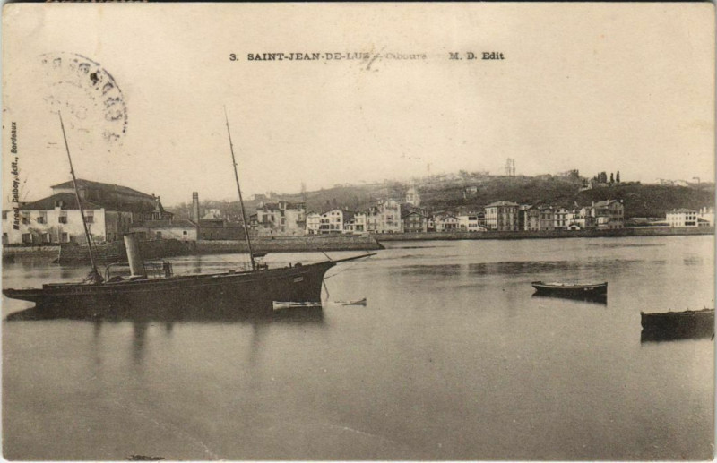 Carte postale ancienne St Jean de Luz Ciboure France à Ciboure