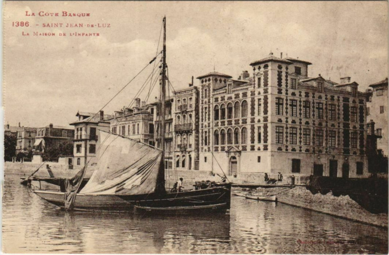 Carte postale ancienne St Jean de Luz La Maison de l'Infante France