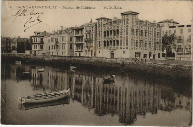 Carte postale ancienne St Jean de Luz La Maison de l'Infante France