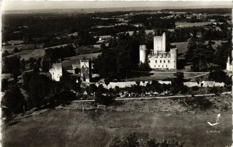 Carte postale ancienne En Avion au-Dessus de - Mazeres - Le Chateau de à Mazères