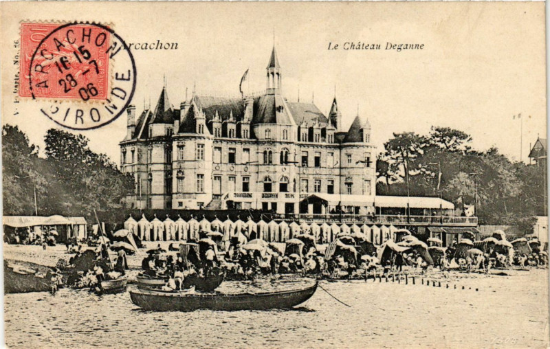 Carte postale ancienne Arcachon - Le Chateau Deganne à Arcachon