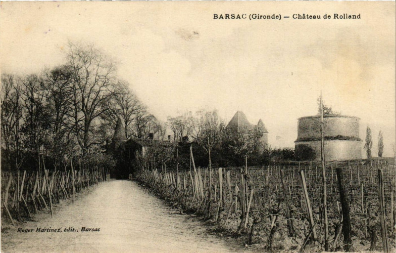 Carte postale ancienne Barsac - Chateau de Rolland à Barsac