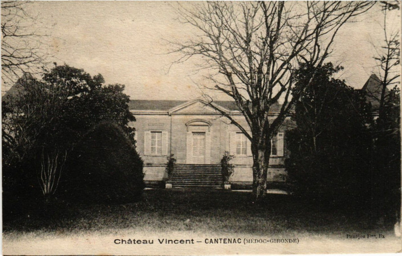 Carte postale ancienne Chateau Vincent - Cantenac (Medoc-Gironde)