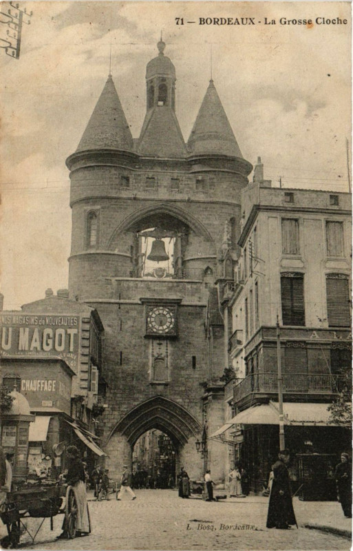 Carte postale ancienne Bordeaux - La Grosse Cloche à Bordeaux
