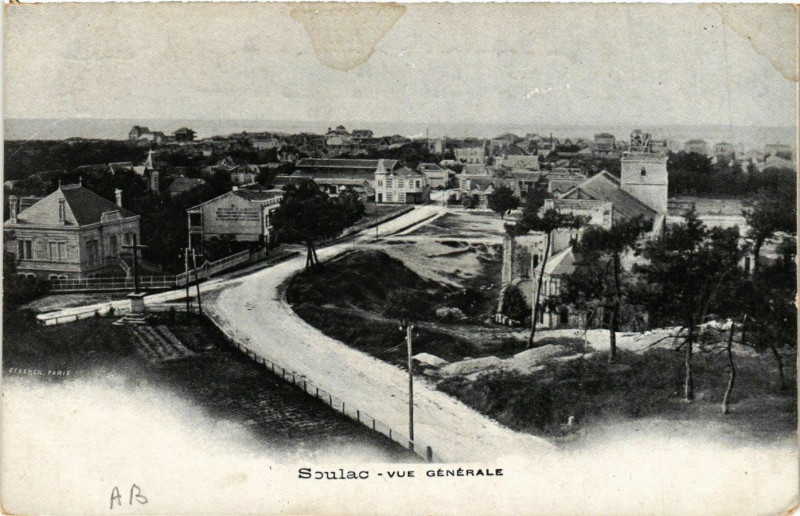 Carte postale ancienne Soulac - Vue générale