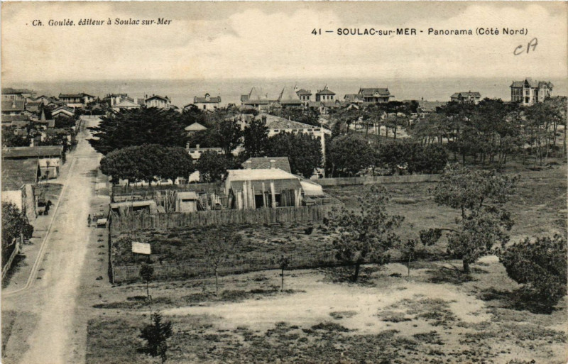 Carte postale ancienne Soulac-sur-Mer - Panorama (cote Nord) à Soulac-sur-Mer