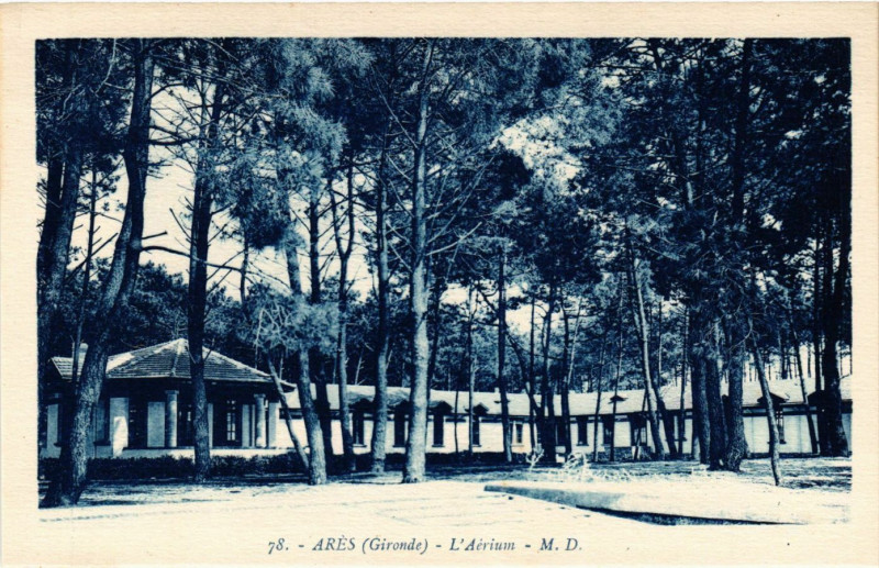 Carte postale ancienne Ares - L'Aerium à Arès