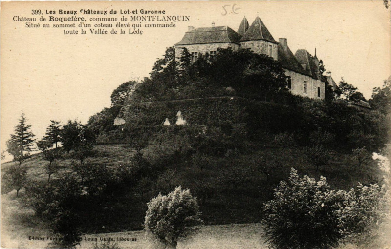 Carte postale ancienne Beaux Chateaux du Lot-et-Garonne Chateau de Roquefere commune