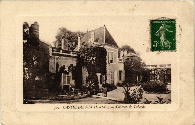 Carte postale ancienne Casteljaloux - Chateau de Laborde à Casteljaloux