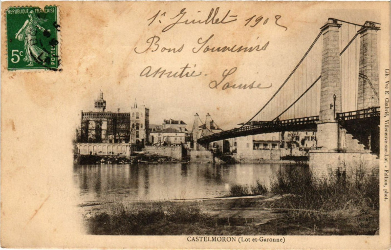 Carte postale ancienne Castelmoron