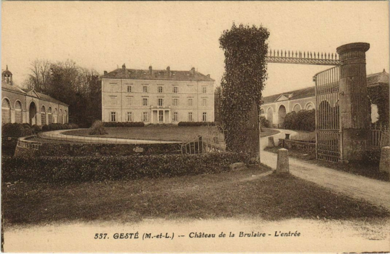 Carte postale ancienne Geste Chateau de la Brulaire