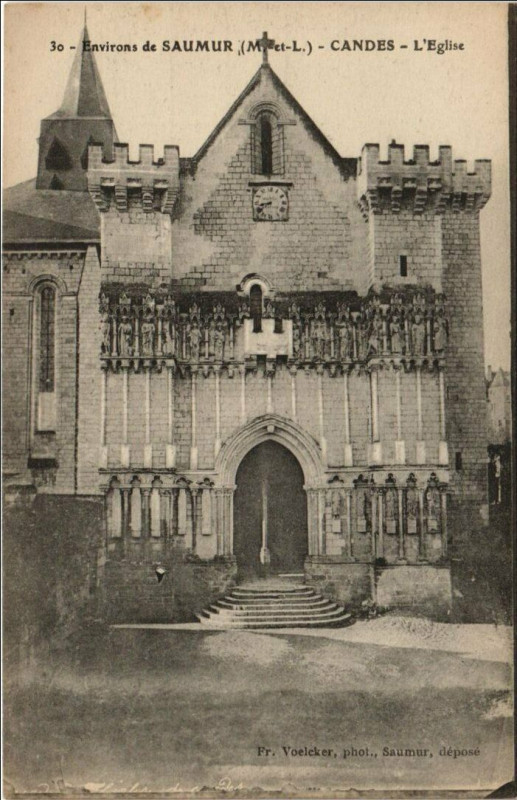 Carte postale ancienne Saumur Candes à Saumur