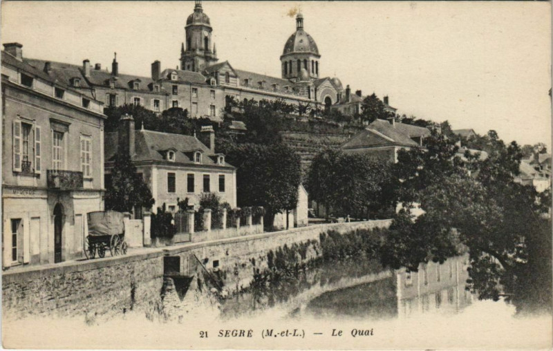 Carte postale ancienne Segre Le Quai