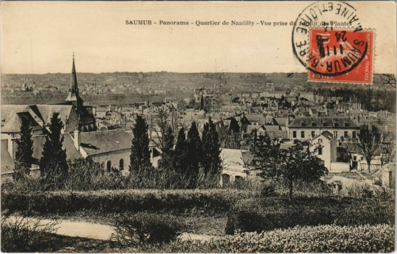 Carte postale ancienne Saumur Panorama à Saumur