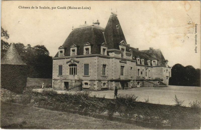 Carte postale ancienne Chateau de la Saulaie par Cande