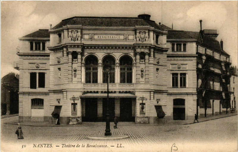 Carte postale ancienne Nantes - Théatre de la Renaissance à Nantes