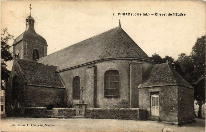 Carte postale ancienne Piriac - Chevet de l'Eglise