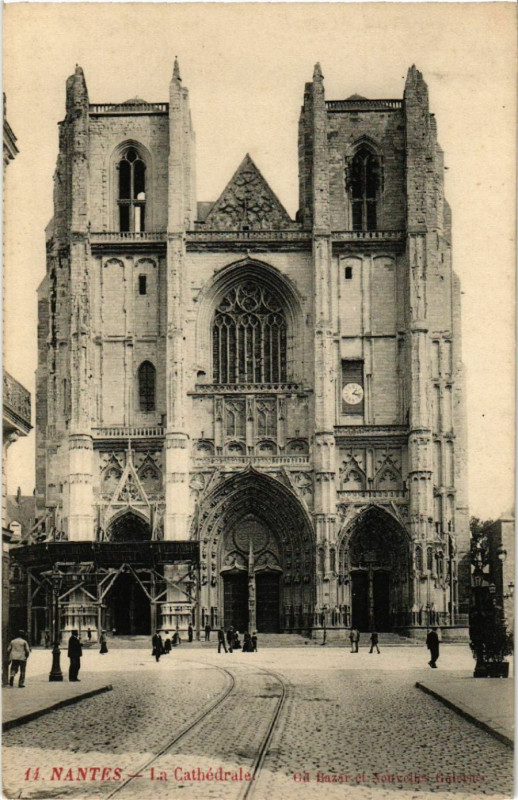 Carte postale ancienne Nantes - La Cathédrale à Nantes