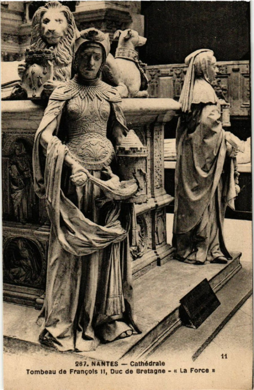 Carte postale ancienne Nantes - Cathédrale - Tombeau de Francois Ii Duc de Bretagne - à Nantes