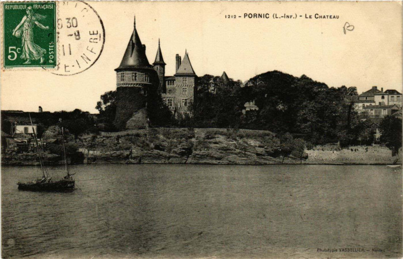 Carte postale ancienne Pornic - Le Chateau à Pornic