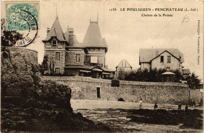 Carte postale ancienne Le Pouliguen - Penchateau - Chalets de la Pointe au Pouliguen