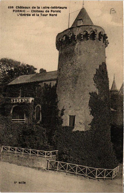 Carte postale ancienne Chateau de la Loire-inferieure - Pornic - Chateau de Pornic à Pornic
