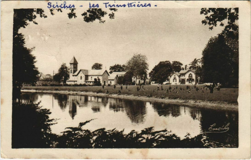 Carte postale ancienne Seiches Les Trottinieres