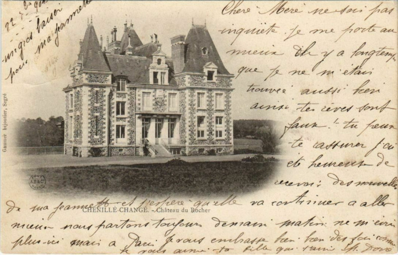 Carte postale ancienne Chateau du Rocher