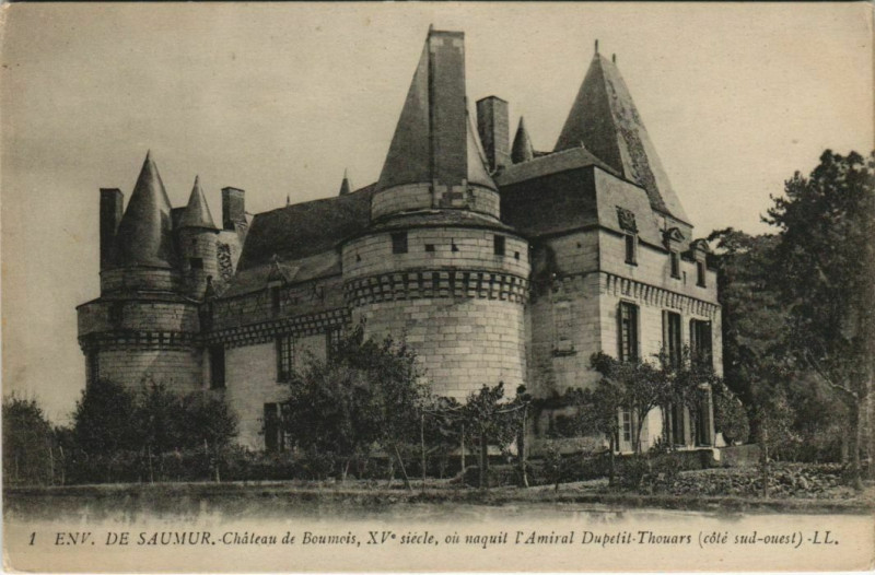 Carte postale ancienne Saumur Chateau de Boumois à Saumur