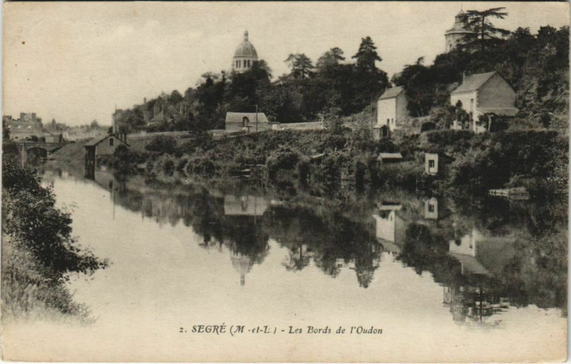 Carte postale ancienne Segre Les Bords de l'oudon