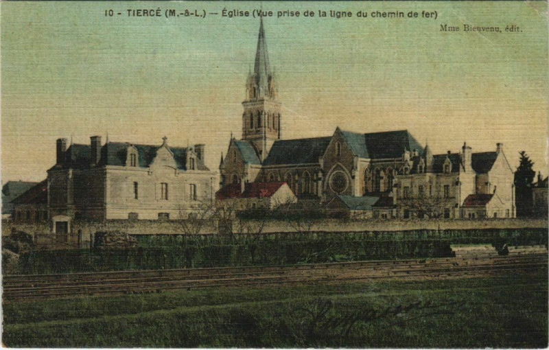 Carte postale ancienne Tierce Eglise
