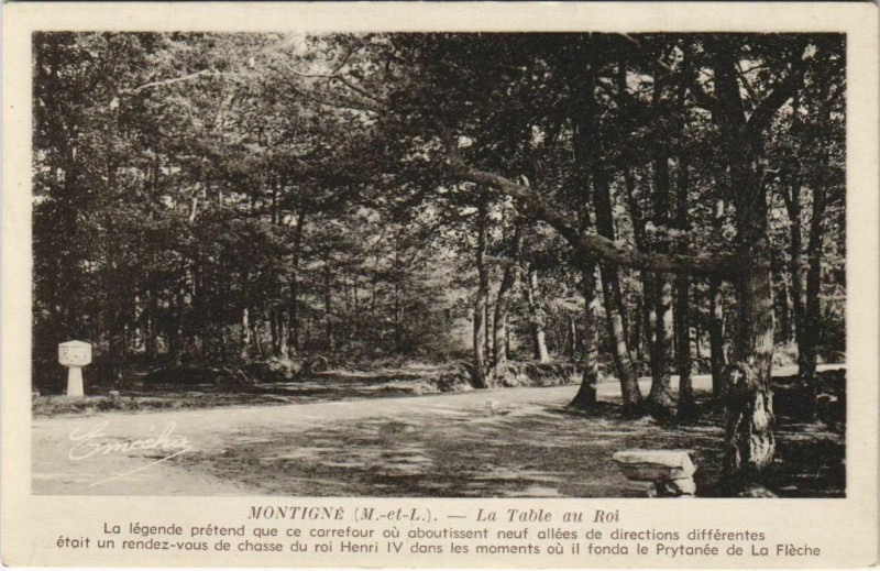 Carte postale ancienne Montigne La Table au Roi
