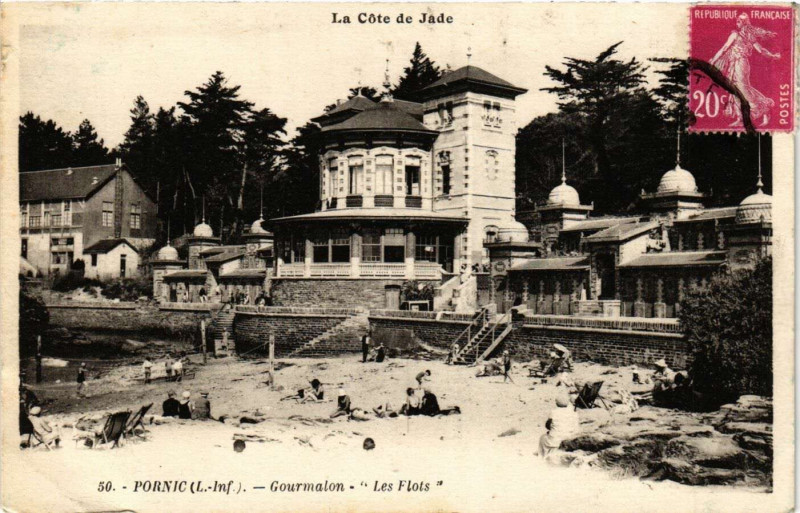 Carte postale ancienne Pornic - Gourmalon - Les Flots à Pornic