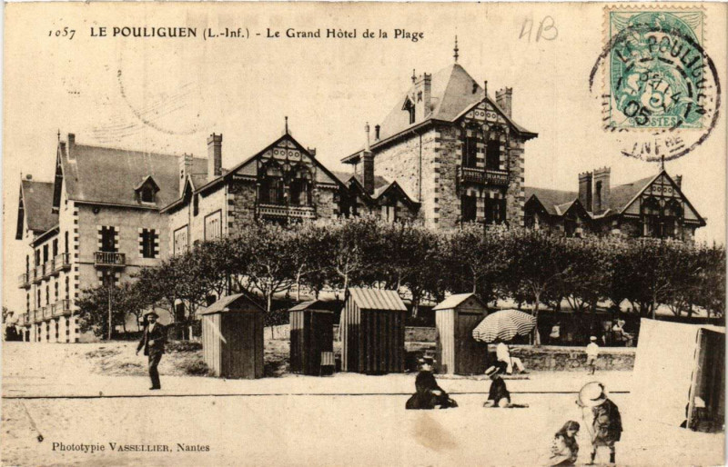 Carte postale ancienne Le Pouliguen - Le Grand Hotel de la Plage au Pouliguen