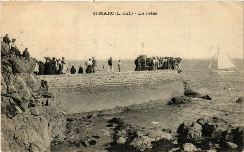 Carte postale ancienne Saint-Marc - La Jetée