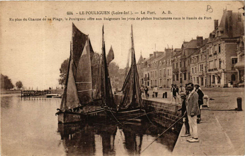 Carte postale ancienne Le Pouliguen - Le Port - En plus du Charme de la Plage au Pouliguen