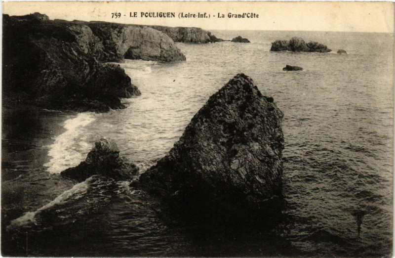 Carte postale ancienne Le Pouliguen - La Grand'Cote au Pouliguen