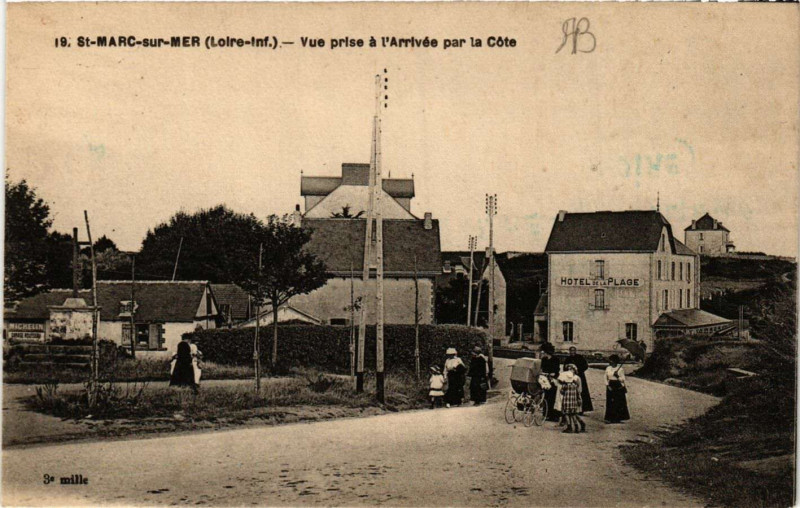 Carte postale ancienne Saint-Marc-sur-Mer - Vue prise a l'Arrivée par la Cote à Vue