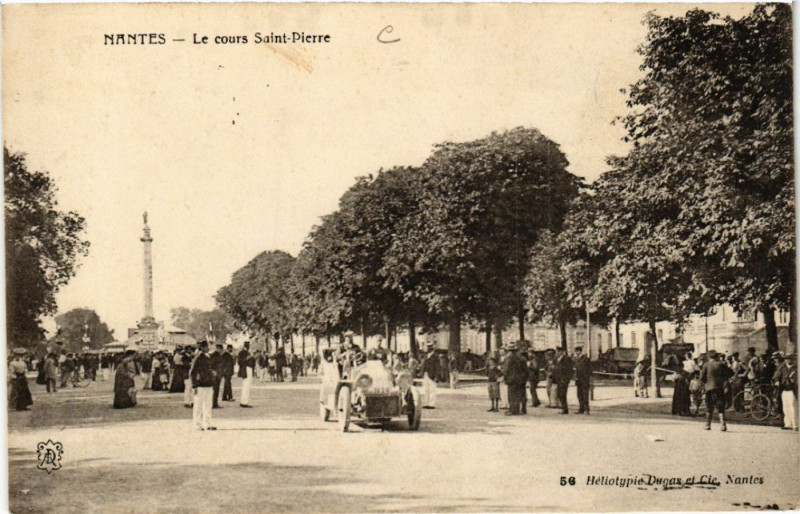 Carte postale ancienne Nantes - Le cours Saint-Pierre à Nantes