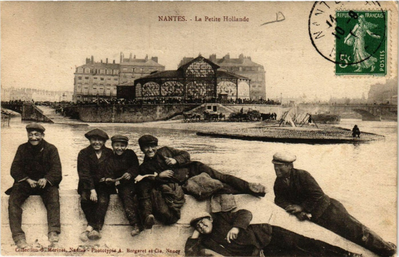 Carte postale ancienne Nantes - La Petite-Hollande à Nantes