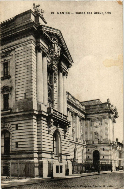 Carte postale ancienne Nantes - Musée des Beaux-Arts à Nantes