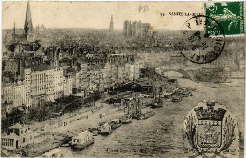 Carte postale ancienne Nantes-la-Belle à Nantes