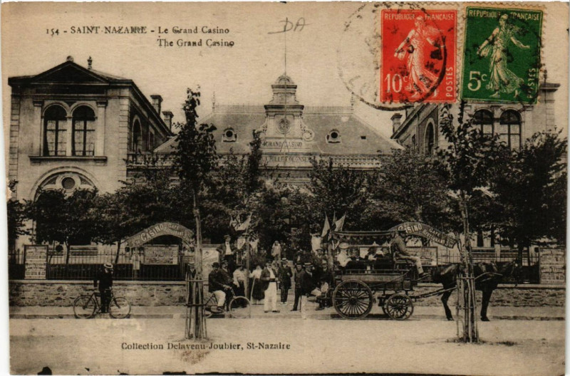 Carte postale ancienne Saint-Nazaire - Le Grand Casino - The Grand Casino à Saint-Nazaire