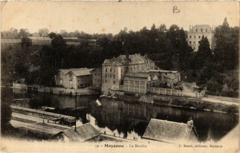 Carte postale ancienne Mayenne Le Moulin à Mayenne