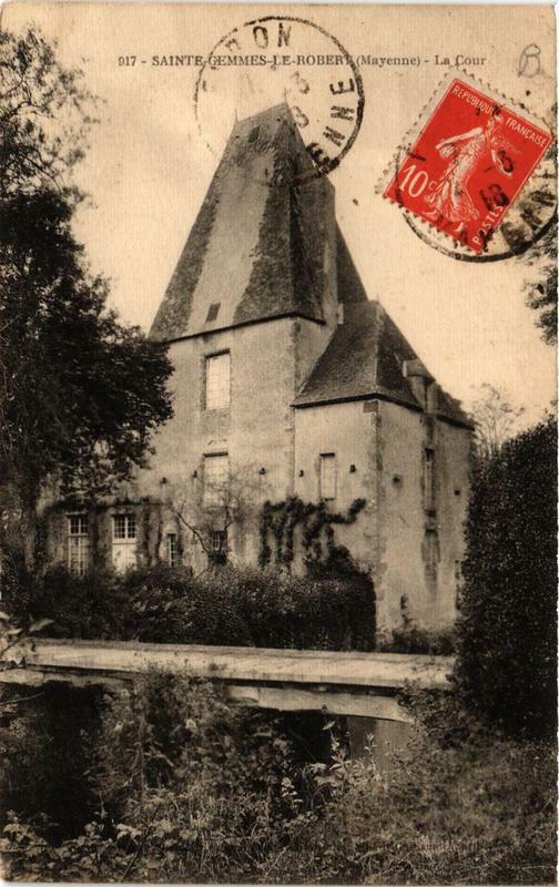 Carte postale ancienne Sainte-Gemmes-le-Robert La Cour à Sainte-Gemmes-le-Robert