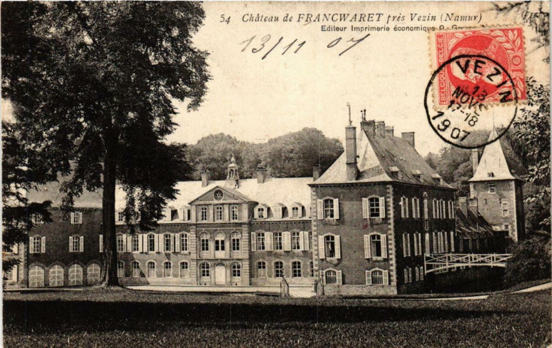 Carte postale ancienne Chateau de Francwaret pres Vezin