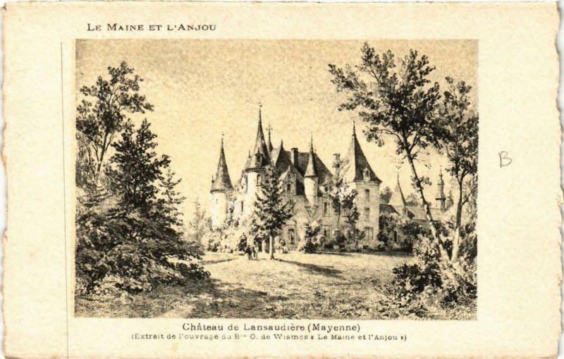 Carte postale ancienne Chateau de Lansaudiere
