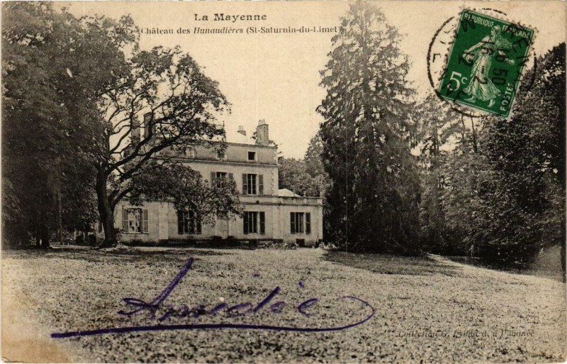 Carte postale ancienne La Mayenne Chateau des Hunaudieres à Mayenne