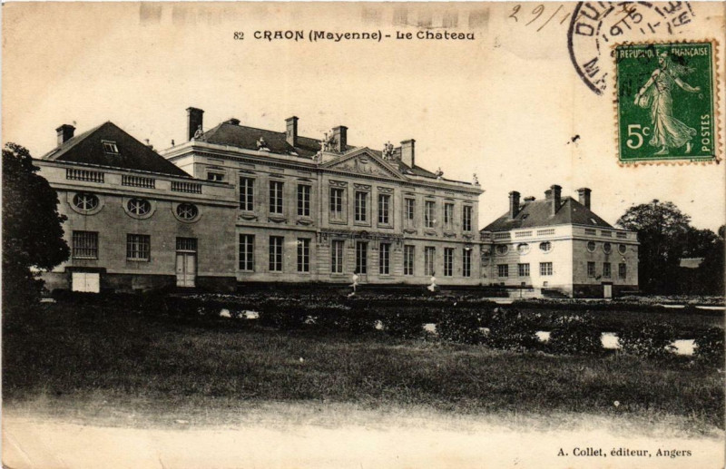 Carte postale ancienne Craon Le Chateau à Craon