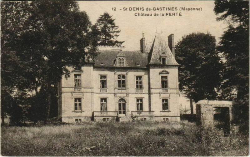 Carte postale ancienne Saint-Denis de Gastines Chateau de la Ferté à Gastines